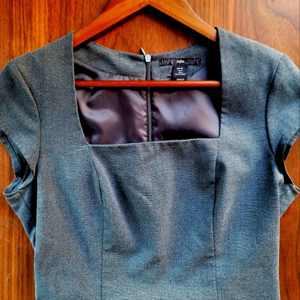 H&M Gray Office Professional Dress